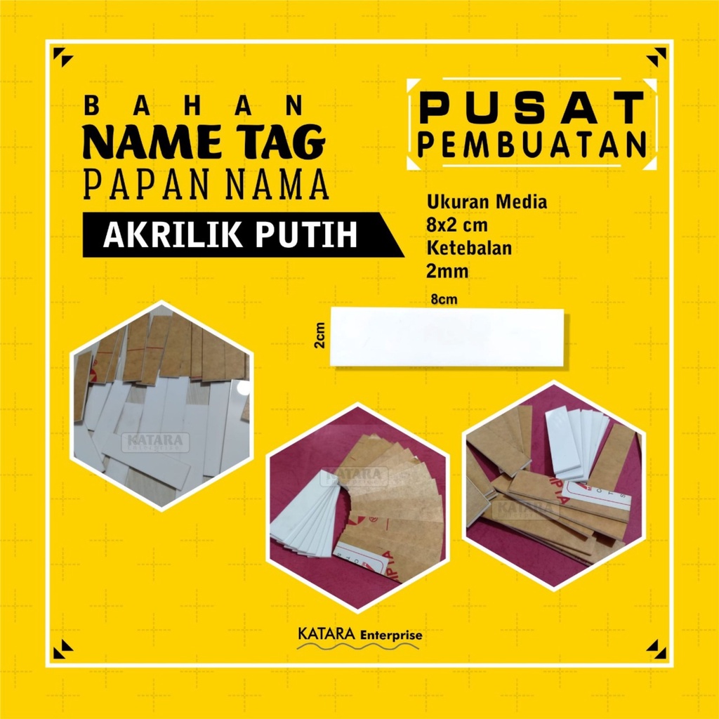 

NAME TAG / PAPAN NAMA KOSONGAN MURAH