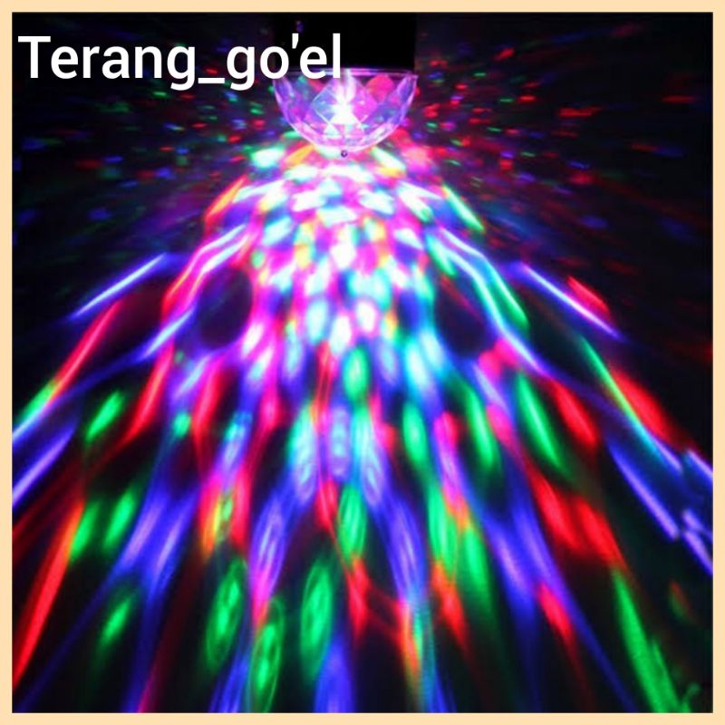 ENTER Lampu Disco Led 3 WATT  Warna RGBY // LAMPU DISCO LED WARNA WARNI ENTER