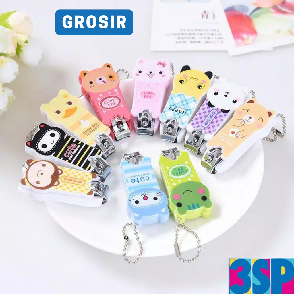 3SP | SSR06 Gunting Kuku Karakter Lucu Mini Nail Clippers Souvenir Pernikahan Import Murah Grosir