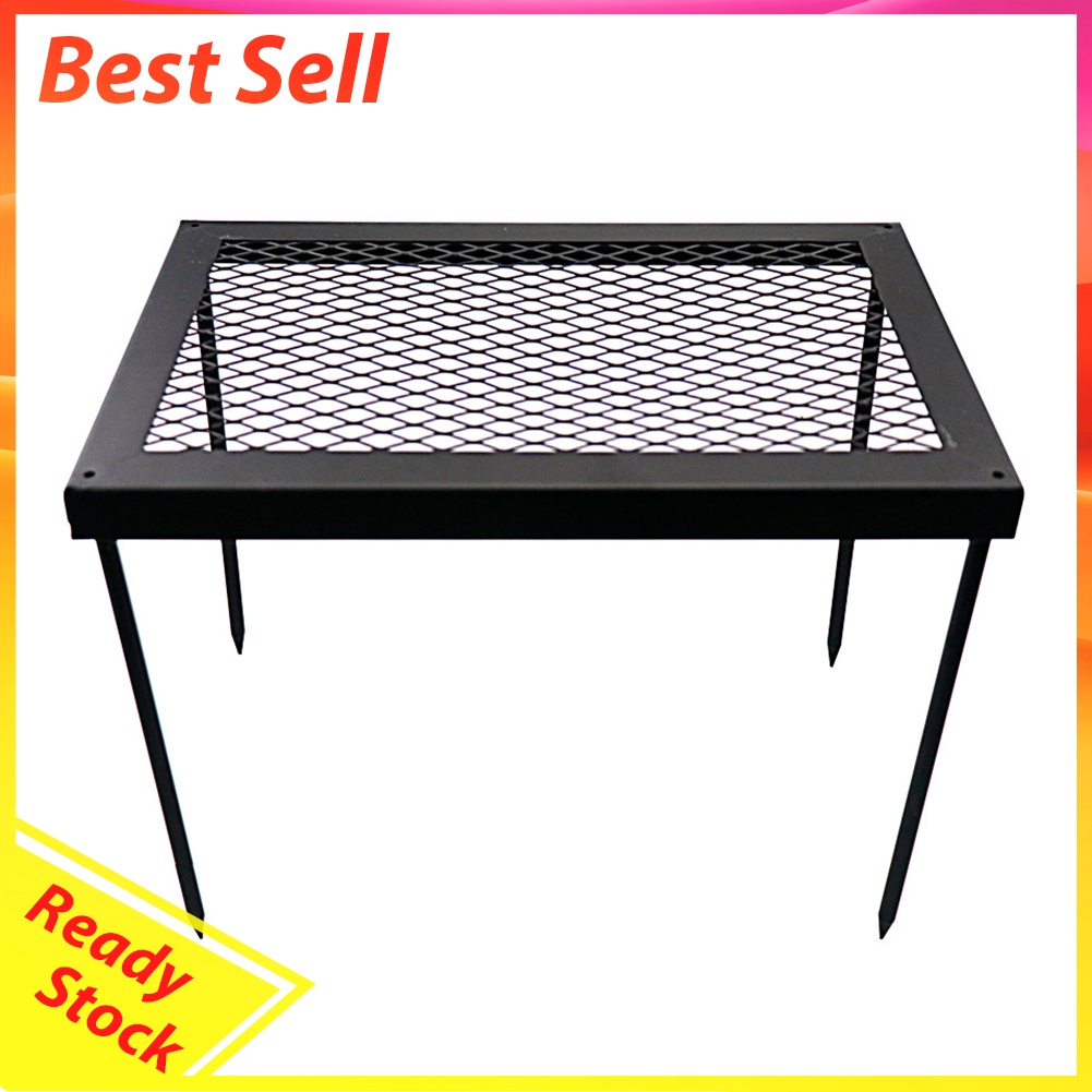 Reusable Outdoor Iron Net Table Camping BBQ Picnic Cooking Grill Mat Racks