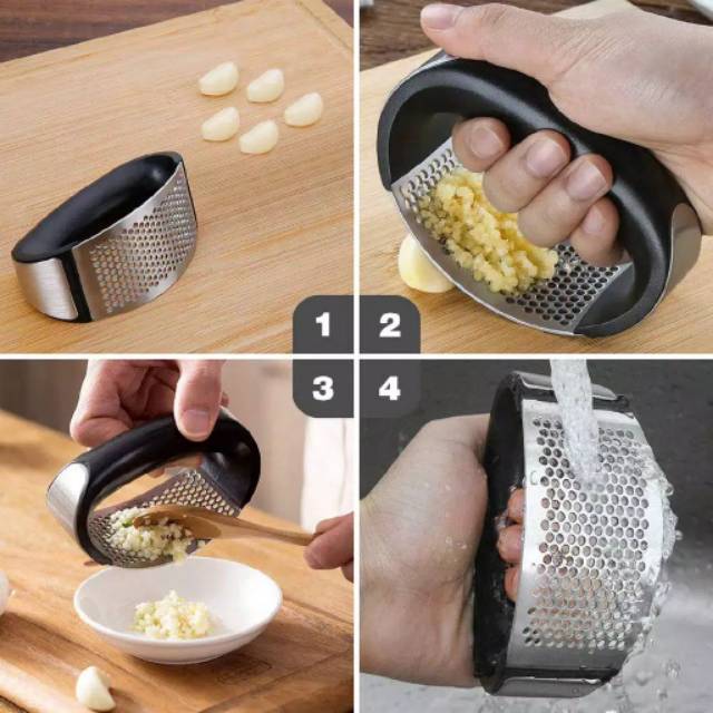 KUP - COD MURAH PENGHANCUR BAWANG - GARLIC PRESS BAHAN STAINLESS STEELU