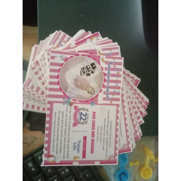stiker tasyakuran aqiqah/stiker kotak nasi/ stiker aqiqah