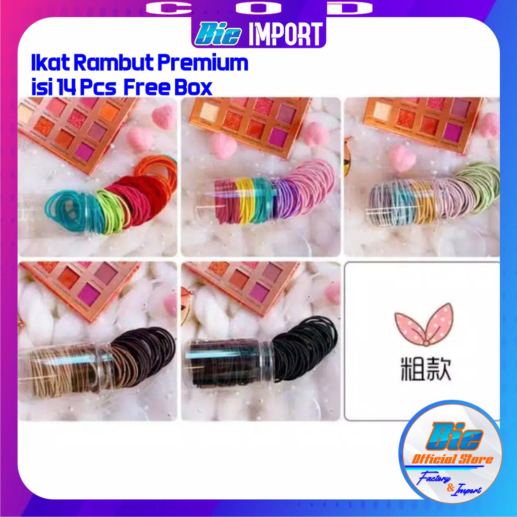 (Isi 100 Pcs) Ikat Rambut Korea Impor Premium