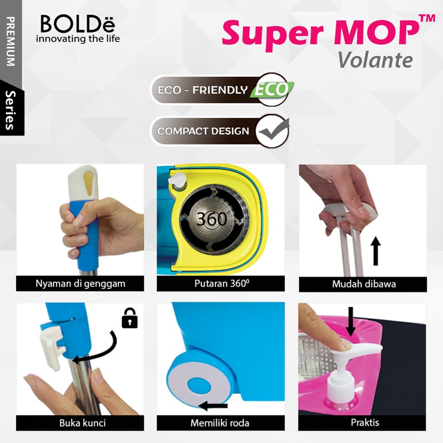 Bolde Super Mop VOLANTE Alat Pel Serbaguna