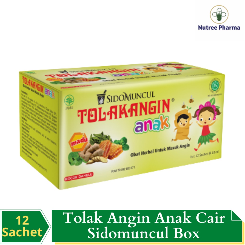 Tolak Angin Anak Cair Plus Madu Box isi 12 Sachet