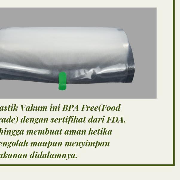 

✯ Plastik Vakuum FreshPack Pro Sealer - Putih Ukuran 5 Meter ♦