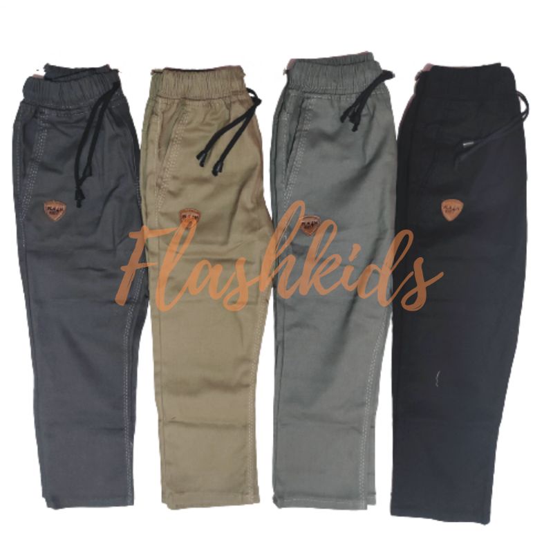 Flashkids Celana Chino Anak Panjang 1-15 Tahun Unisex Stretch