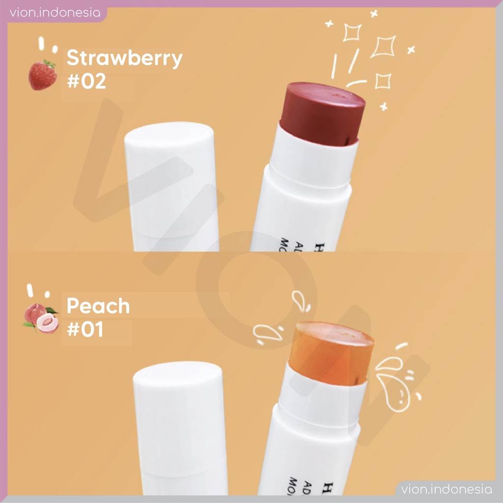 Hanboli Orange Red Lip Balm Moisturising Repair Nourish Lipstik Rubah Warna Keyniegift XX021