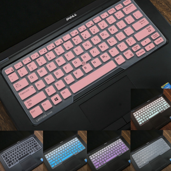 Cover Pelindung Keyboard Bahan Silikon Lembut Ultra Tipis untuk 14Inch Dell Latitude e5480 / e5490