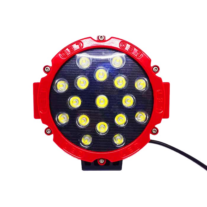 Lampu LED Sorot Tembak Cree 51Watt Worklight 17 Titik Mata 51 Watt Mobil Motor 51W W51 Offroad