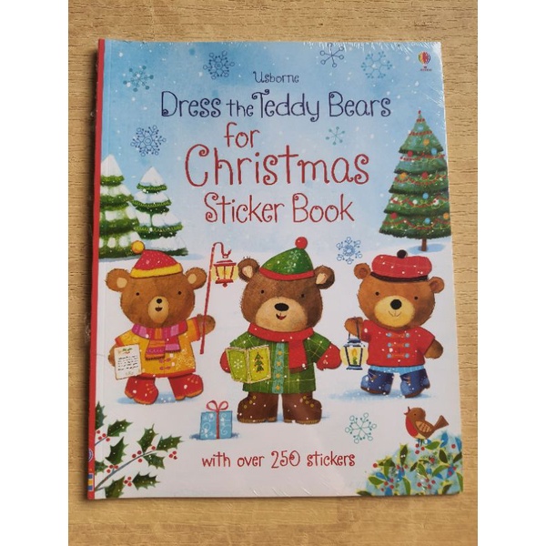 Usborne Dress the Teddy Bears for Christmas, Travel Sticker Book