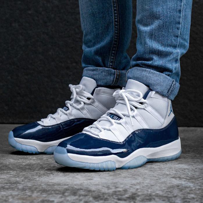 Sepatu Basket Nike Air Jordan 11 Premium Quality White