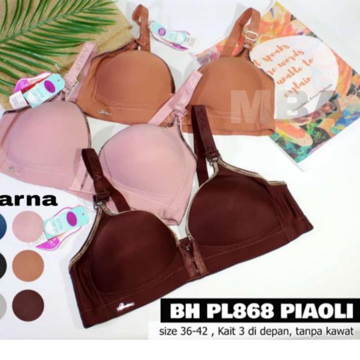 BH PIAOLI KANCING DEPAN - BH BUSA TANPA KAWAT - BRA PREMIUM - BH PIAOLI 868