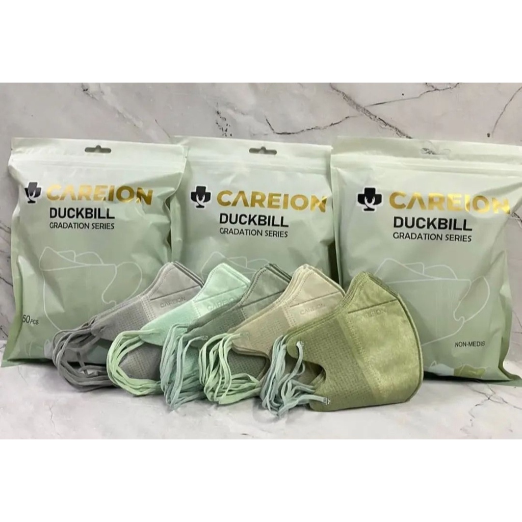 MASKER DUCKBILL CAREION GRADATION  SERIES SOFT COLOUR / MASKER DUCKBILL CAREION 3PLY GRADATION MIX 5 WARNA