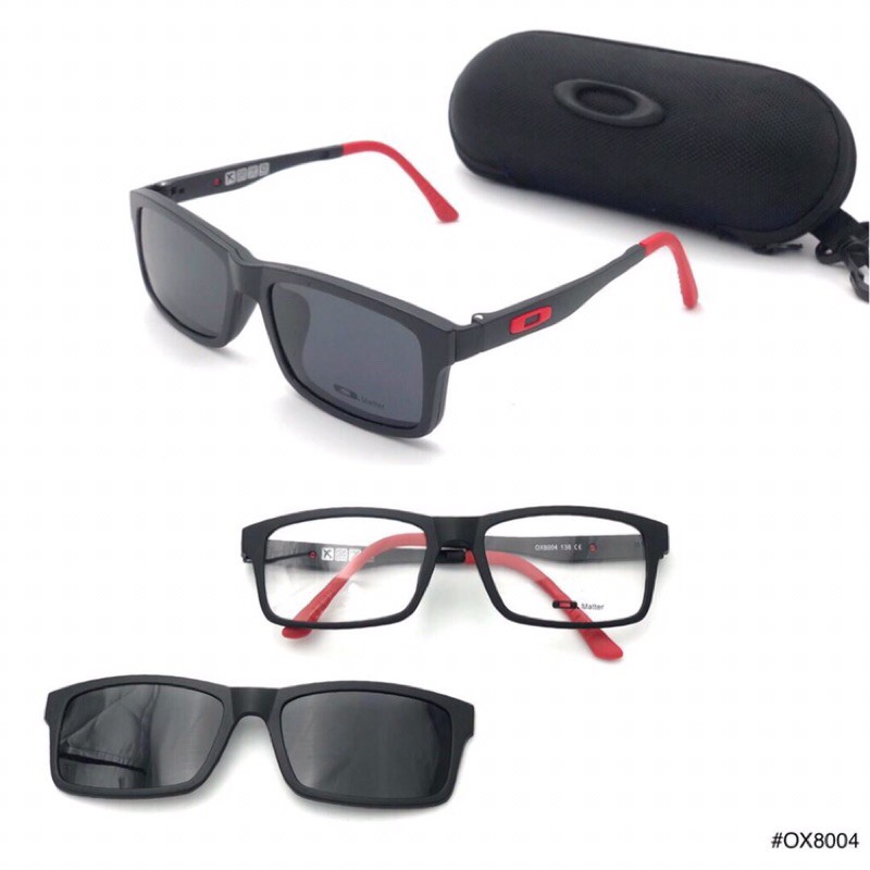 FRAME KACAMATA PRIA CLIP ON 8004 SUPER FULL SET