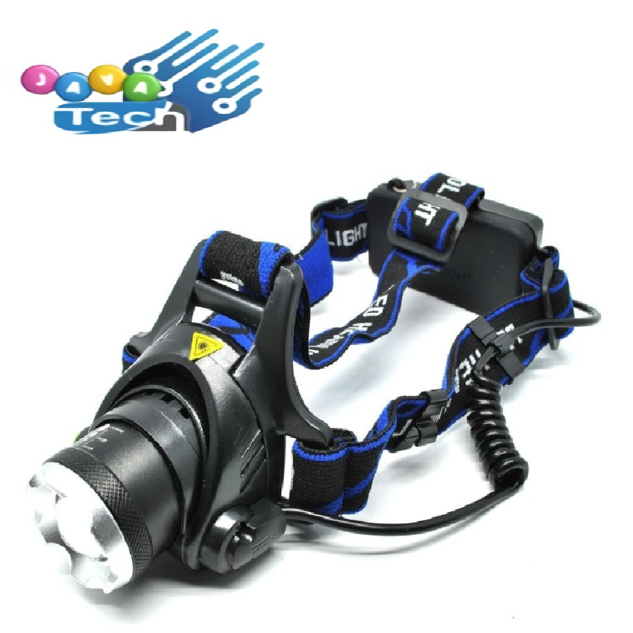 Paket Senter Kepala TaffLED Zoom High Power Headlamp Cree XML-T6 HD-LD