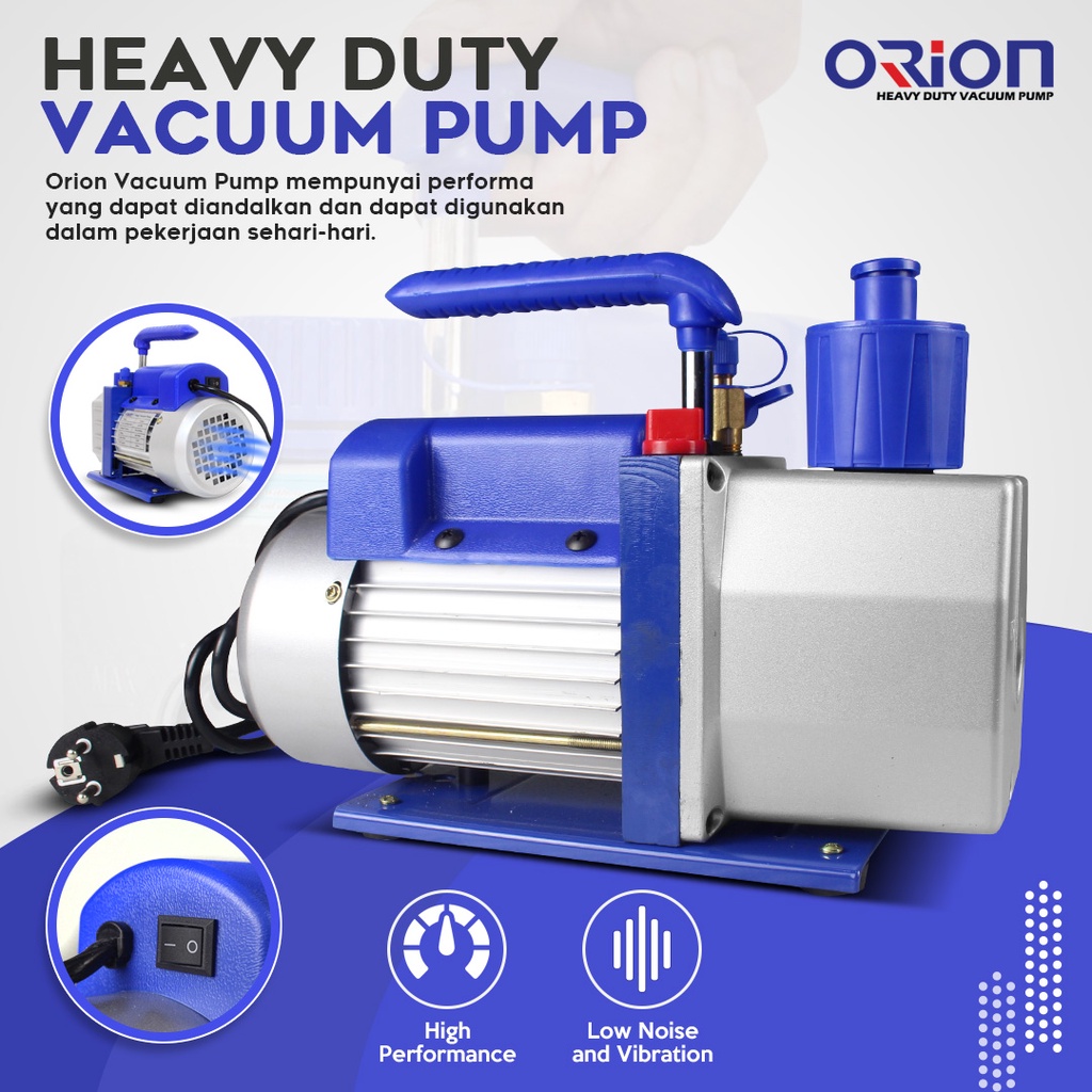 Vacuum Pump AC Mesin Pompa Vacuum AC 1/2 HP Orion VP RS 3