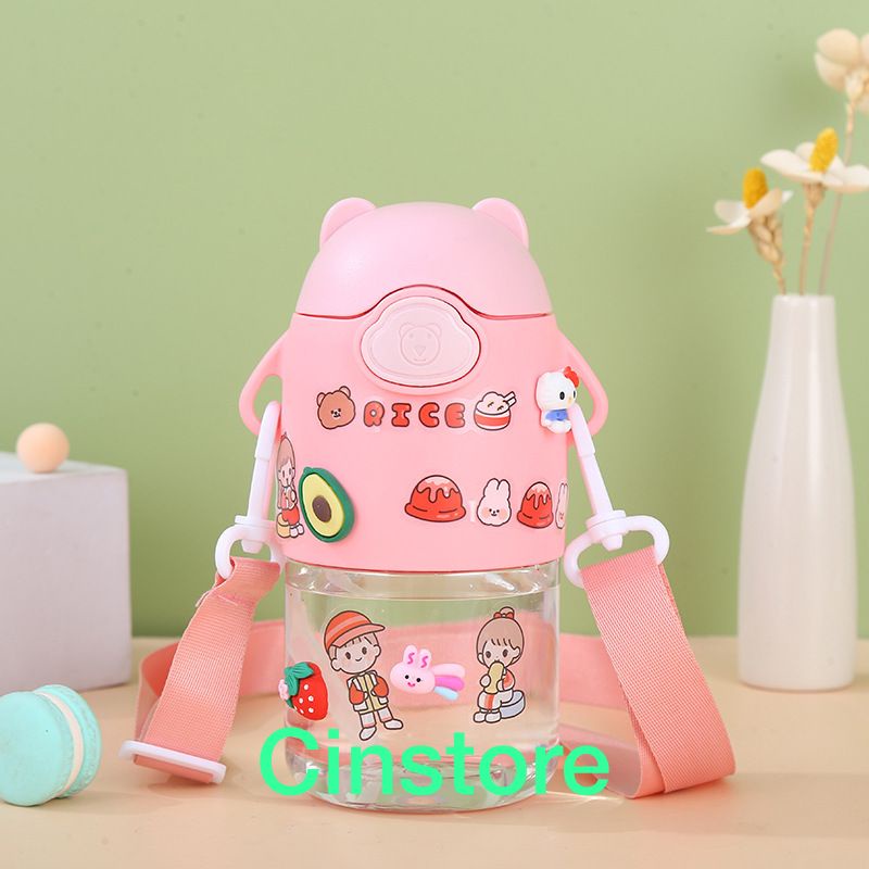 COD BOTOL MINUM LUCU BOTOL PASTEL 600ML FREE STIKER 2D&amp;3D