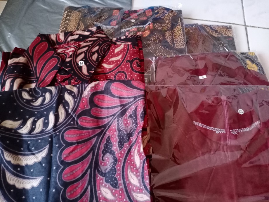 Batik Couple Keluarga Sania Ruffle Ori Ndoro Jowi Dnt Motif Tenun