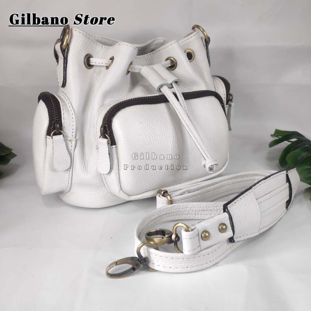 (Size L) TAS SERUT KULIT SAPI ASLI PAPIRUT GARUT