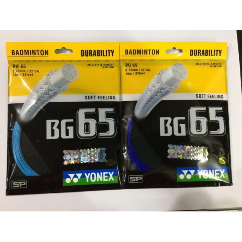 Senar Raket Badminton YONEX BG 65 + PASANG Dengan Mesin Digital