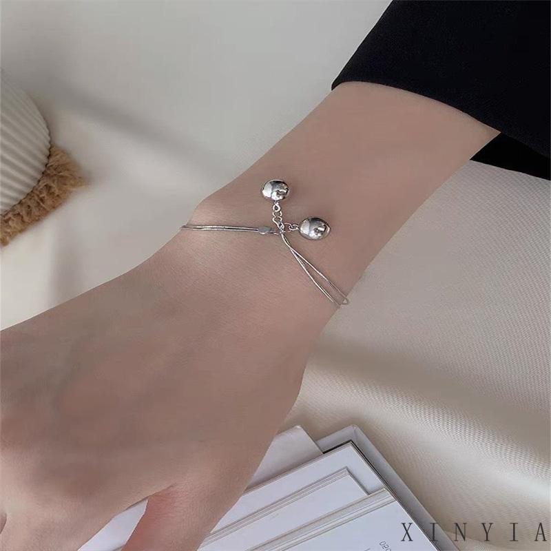 Gelang Model Double layer Gaya Retro Untuk Wanita