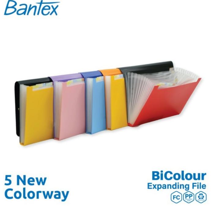 

Office & Stationery | Document Organizer | Bantex Expanding File Folio 12 Pocket Bicolour 3601 | Best Seller
