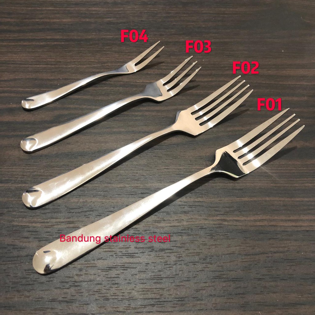 garpu makan tebal 18cm fork hotel restoran stainless steel elegan f02 elegan murah