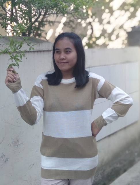 Sweater Rajut POLBES l Pakaian Rajut Wanita l Rajut Atasan Wanita l Rajut Murah l Rajut Oblong