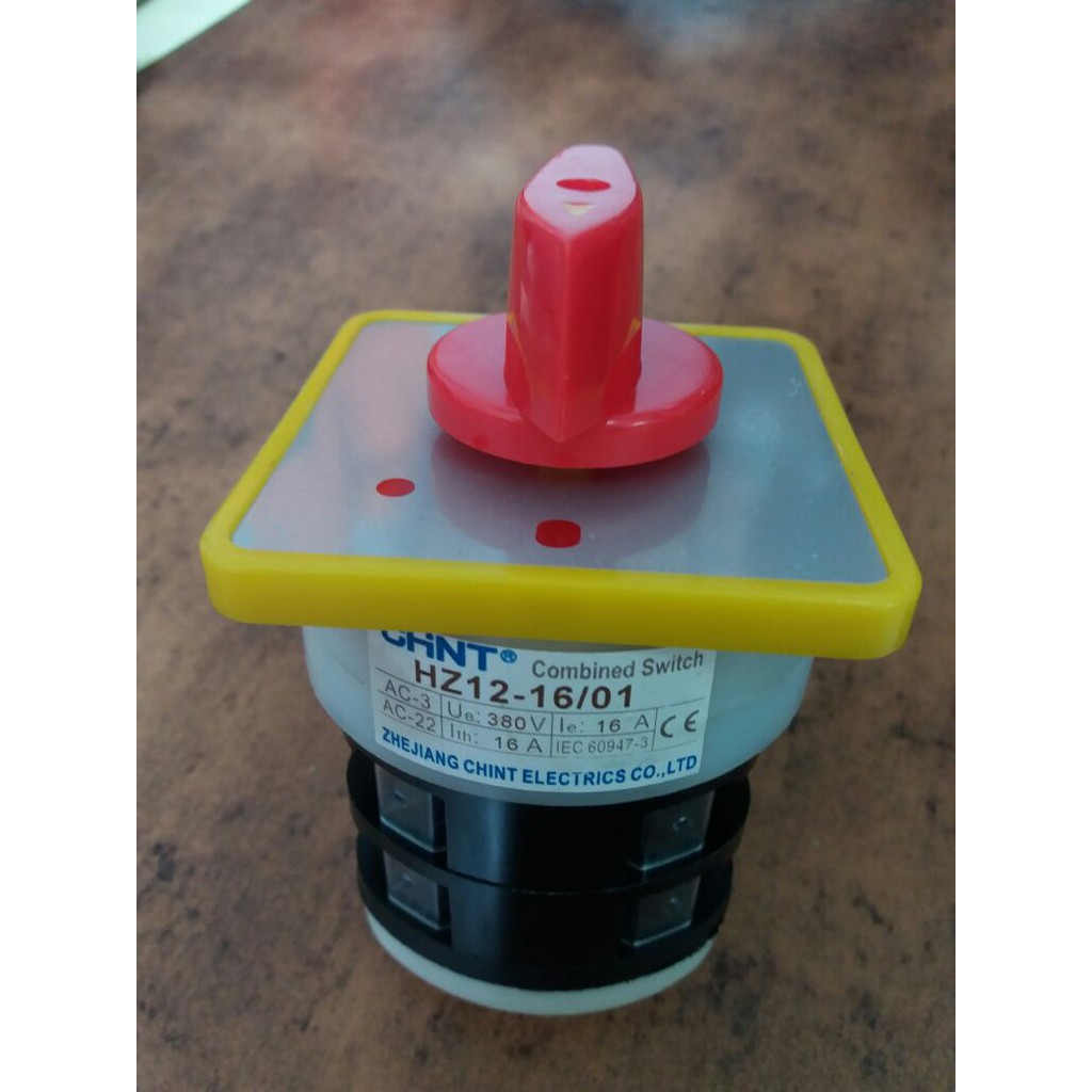 Chint HZ12 - 16A - 01 Selector Switch Rotary Changeover Combination