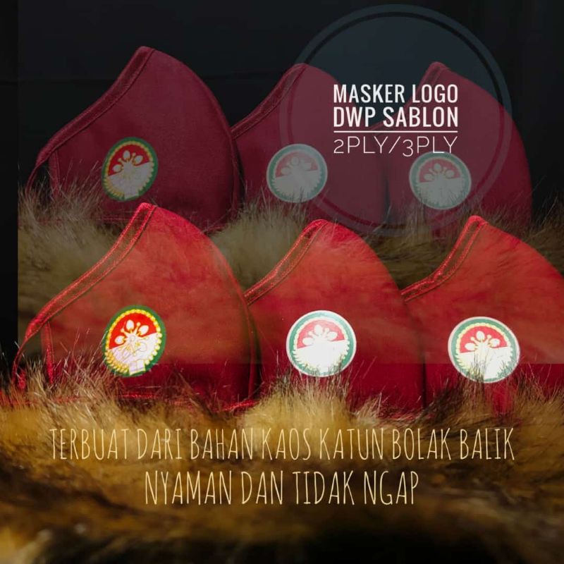 Masker 2Ply/3Ply Logo Dharmawanita