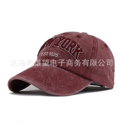 Topi Pria Topi Baseball New York Est 1625 Vintage Tren Korea 2019 - Merah(D0N6) Topi Distro Pria Ori