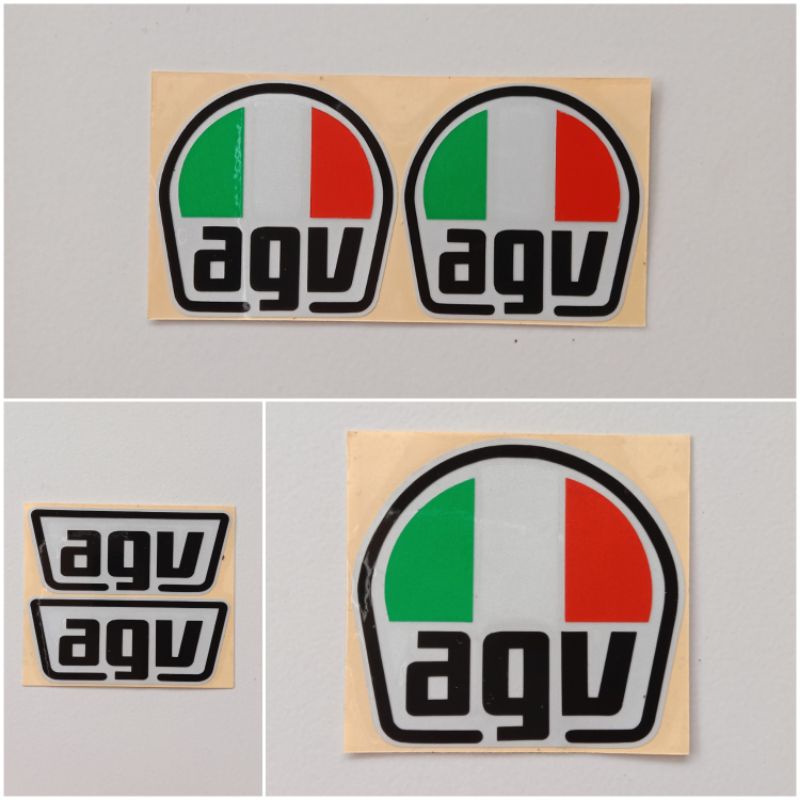 STICKER LOGO AGV CUTTING HELM MOTOR