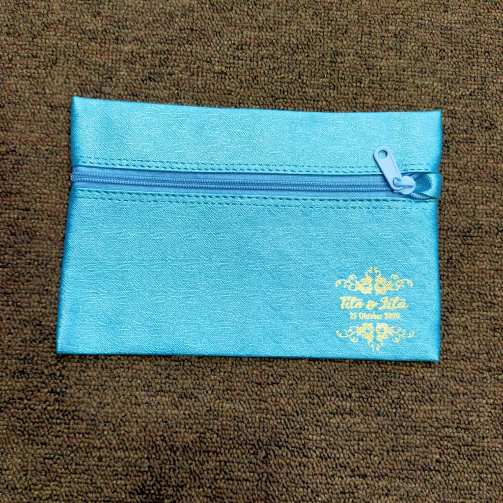 

Murah 150 Pcs Souvenir Pernikahan Dompet Tempe Metalik Amplop Besar Free Nama + Tile