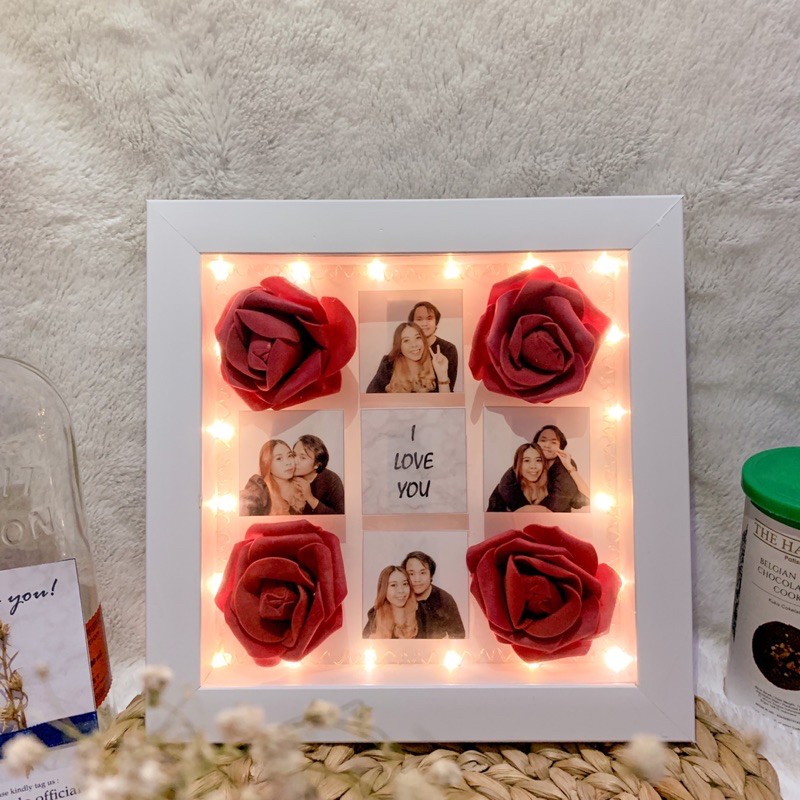 PHOTO BOX WITH ROSE FOAM