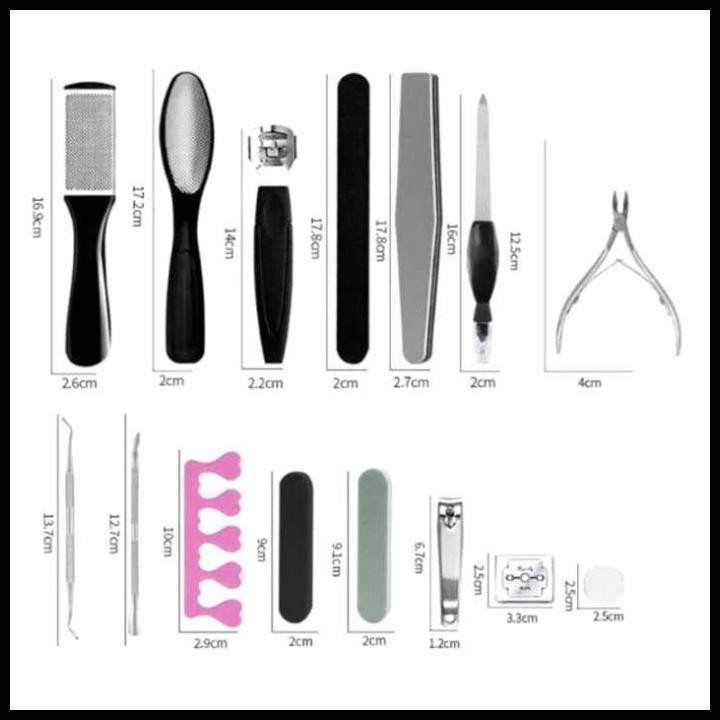 GS8 Naclips Alat Perawatan Kaki Manicure Pedicure Foot Care Set 20 In 1 Ppk038