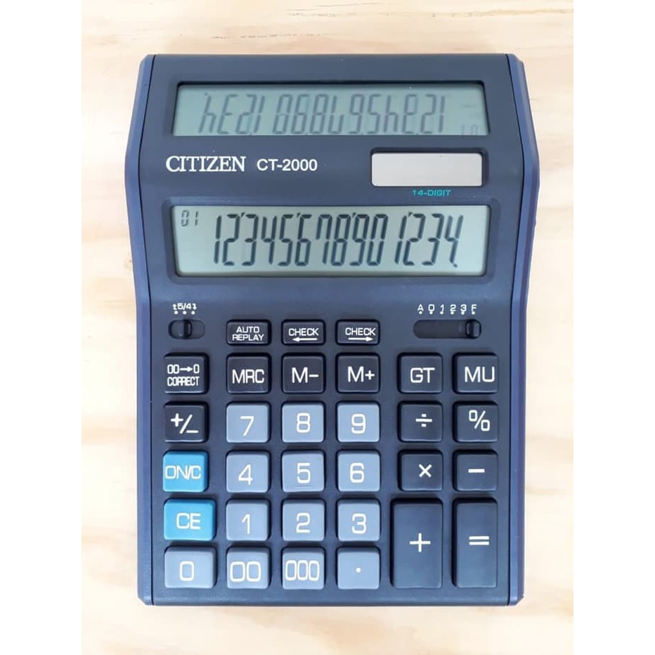 

Kalkulator Meja - Kalkulator Ilmiah - Kalkulator Citizen Kalkulator Citizen Ct 2000 - 14 Digit -
