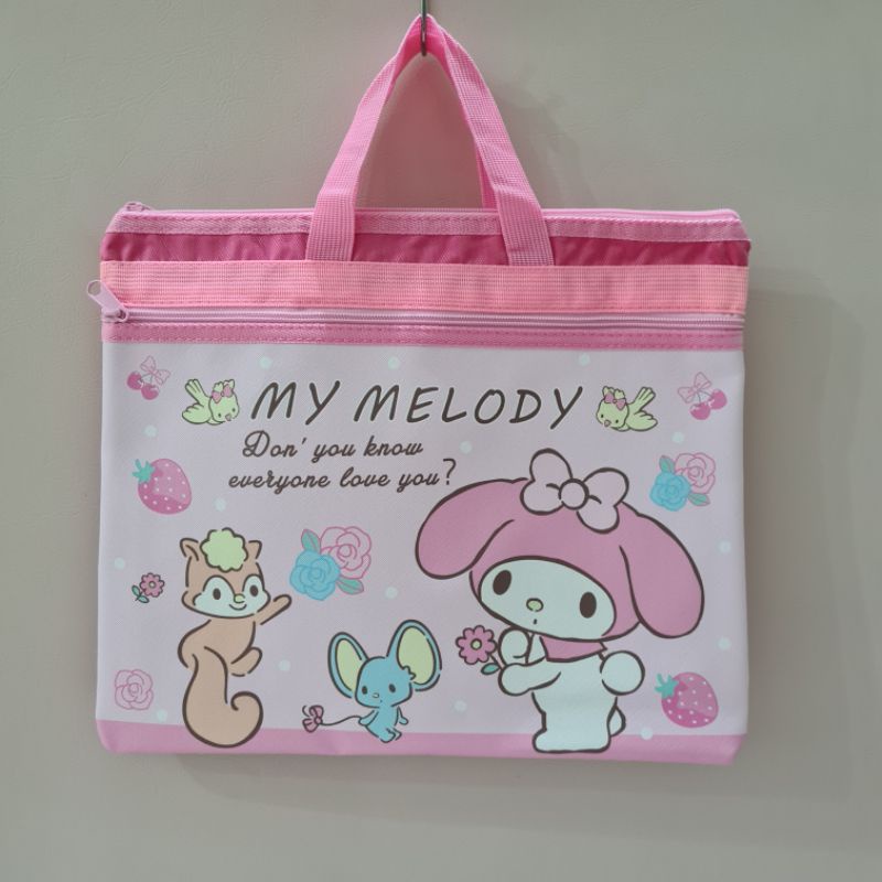 NAOMI - Kitchi Gemini BagTas Les Anak motif kartun Jepang - Tas Les Kids Bag - Gemini Bag Tas Sanrio - Tas Anak Sekolah - Tas Laptop - Tas Kertas - tas file tas document dokumen - tas berkas