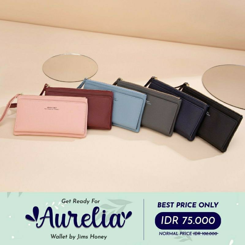 Aurelia Wallet Jims Honey Dompet Minimalis Wanita