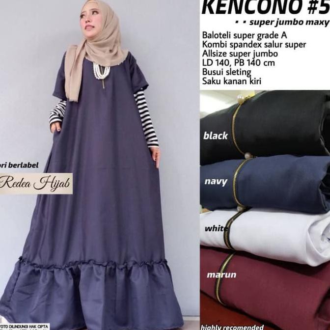 BARU LD 140 PB 140 XXXL Balotelli Baju Gamis Wanita Jumbo Muslim