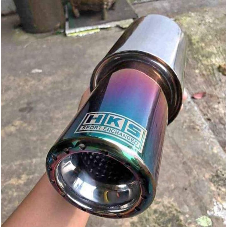 knalpot Mobil bahan Stainles ori HKS gronel full sarangan