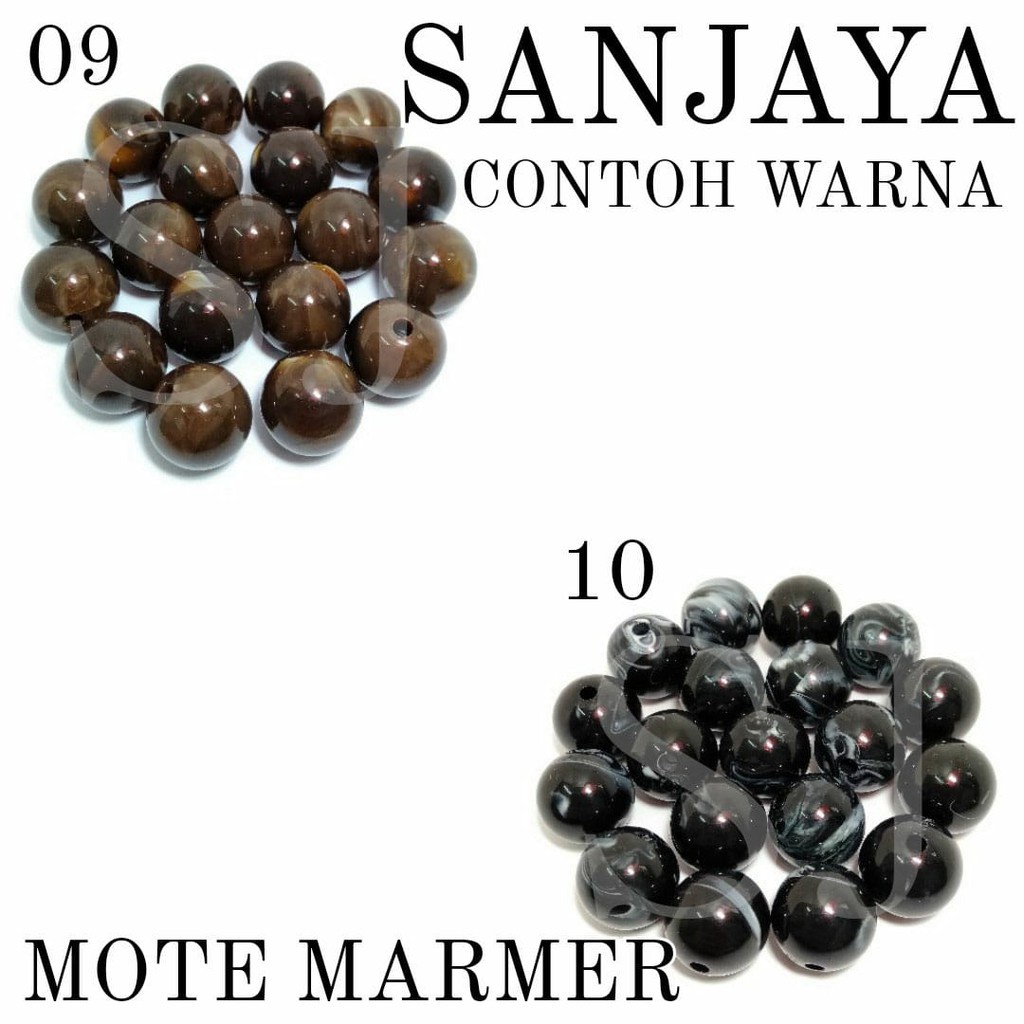 MOTE MARMER / MANIK MOTIF MARMER / MANIK CORAK MARMER BULAT / MANIK MARMER BULAT / MOTE MARMER 16MM