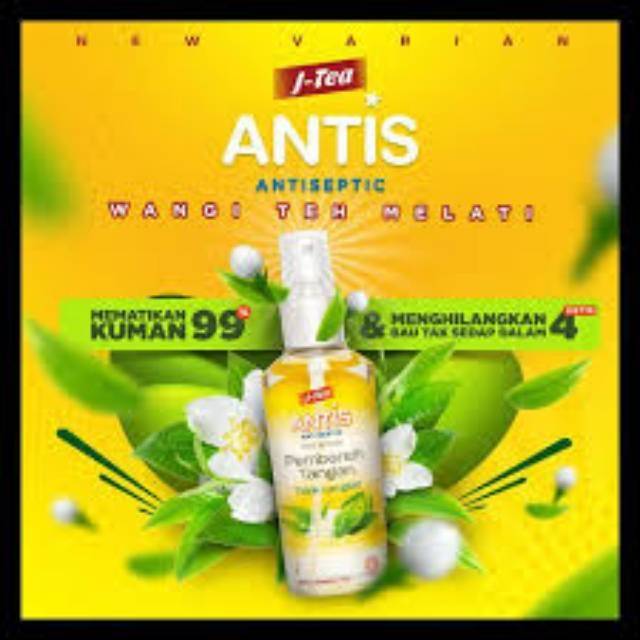 Antis - Antis antiseptik spray / antis hand sanitizer jasmine tea 55ml / Antis Jasmine tea 55ml
