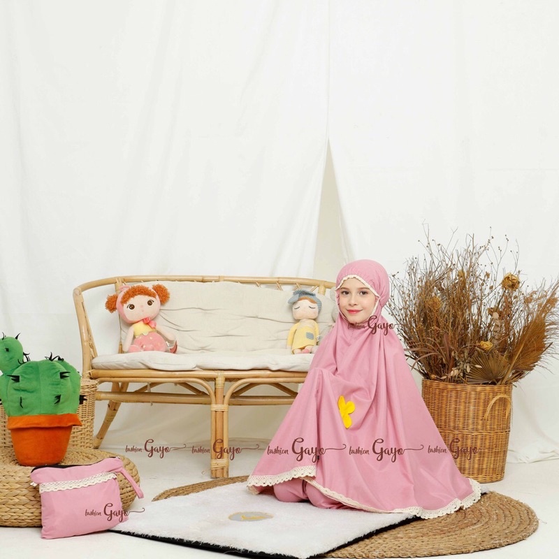 Mukena anak polos- mukena rayon polos saharaseries