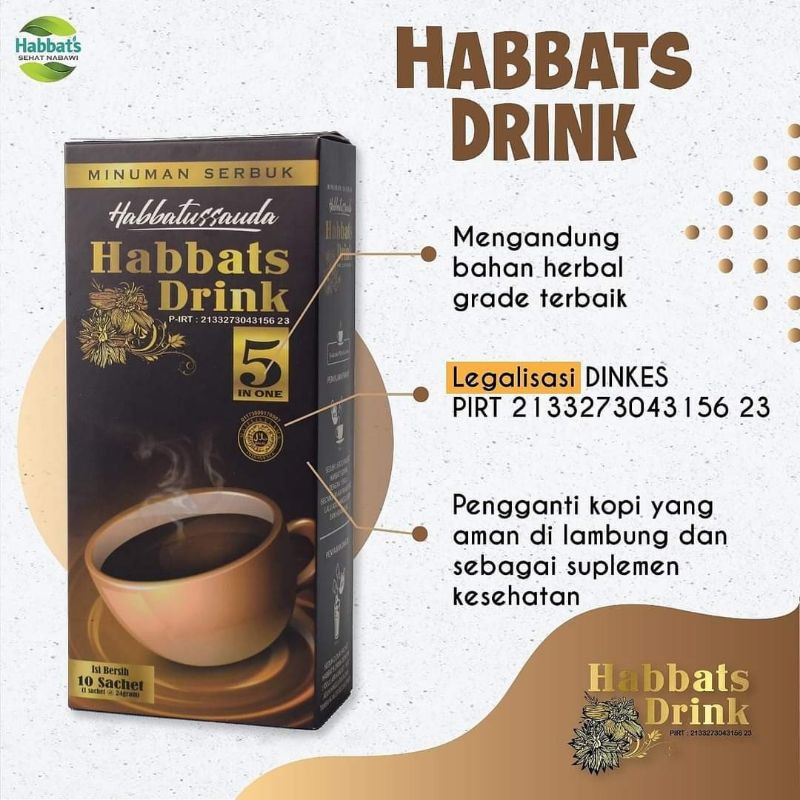 

Minuman Serbuk Habbatussauda HABBATS DRINK 5 in 1