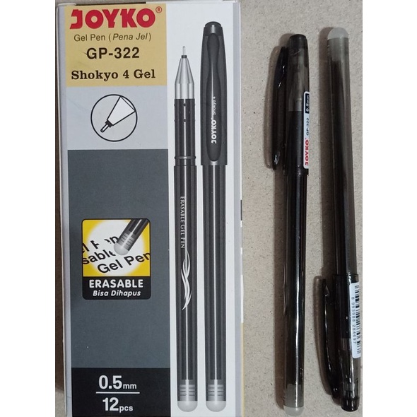 

pulpen joyko gel pen GP-322 shokyo 4 (0,5 mm) erasable / bisa dihapus
