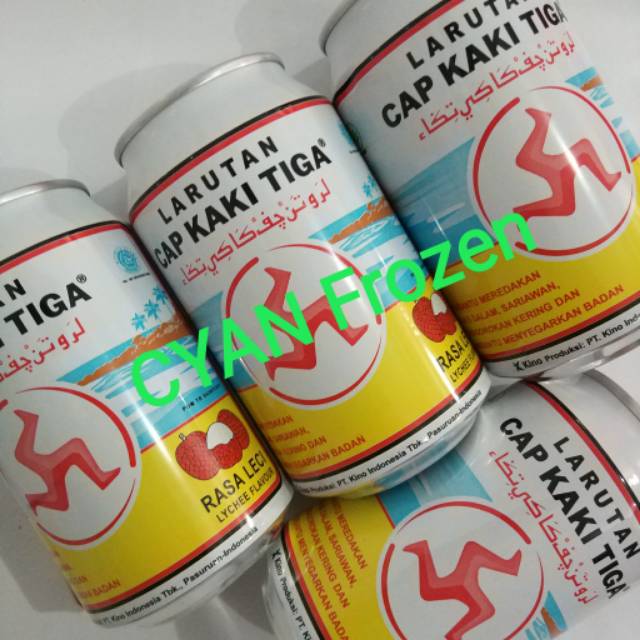 

Larutan Cap Kaki Tiga Kaleng 320ml - Leci