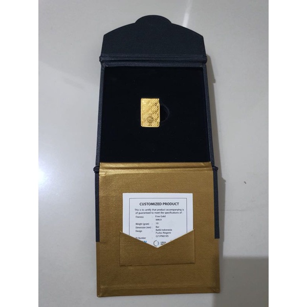 Logam Mulia Batik Antam 10 gr Purbonegoro