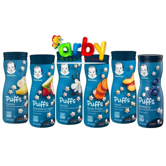 

Gerber Graduates Puff Cereal Snack Bayi 4 Rasa (BPOM)