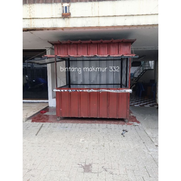 BOOTH KONTAINER PANJANG 2METER X LEBAR 153CM X TINGGI 2METER